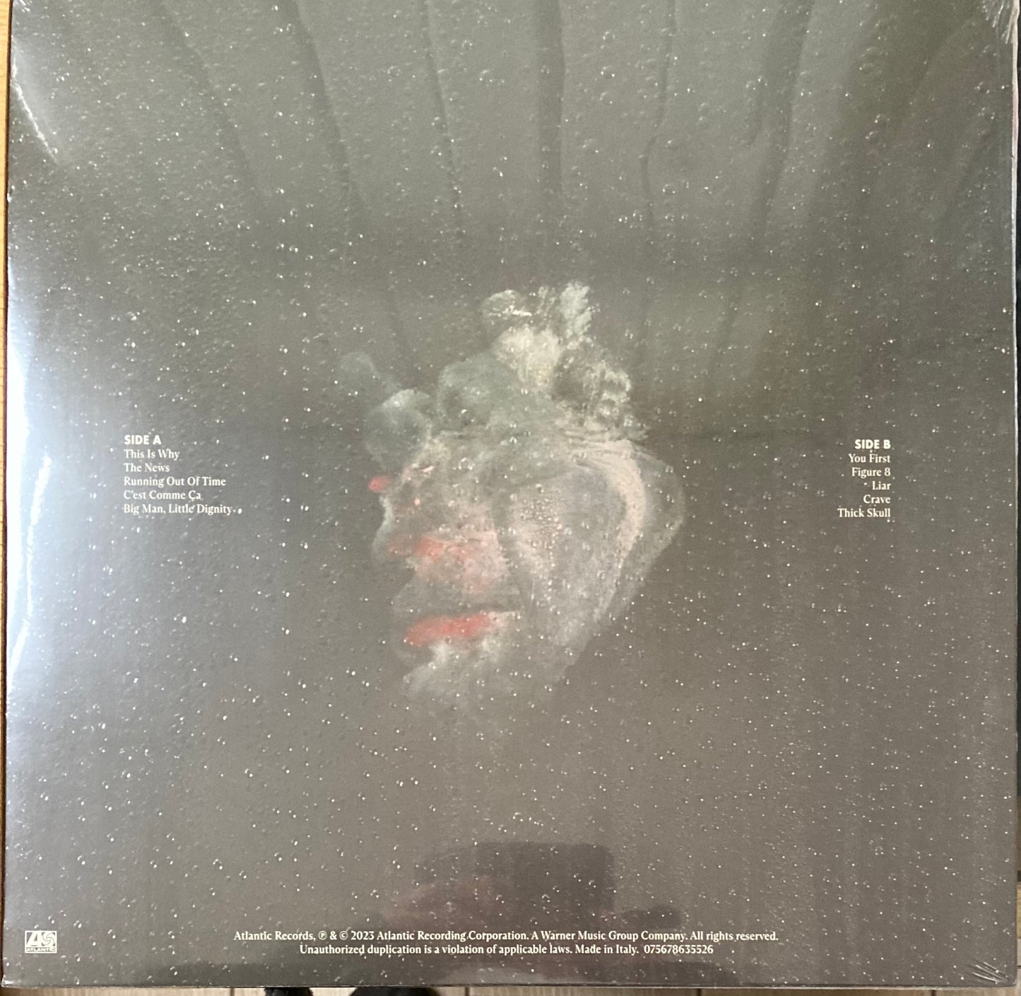 The back of ‘Paramore - This is Why’ on vinyl