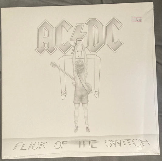 The front of 'AC/DC - Flick of the Switch' on vinyl