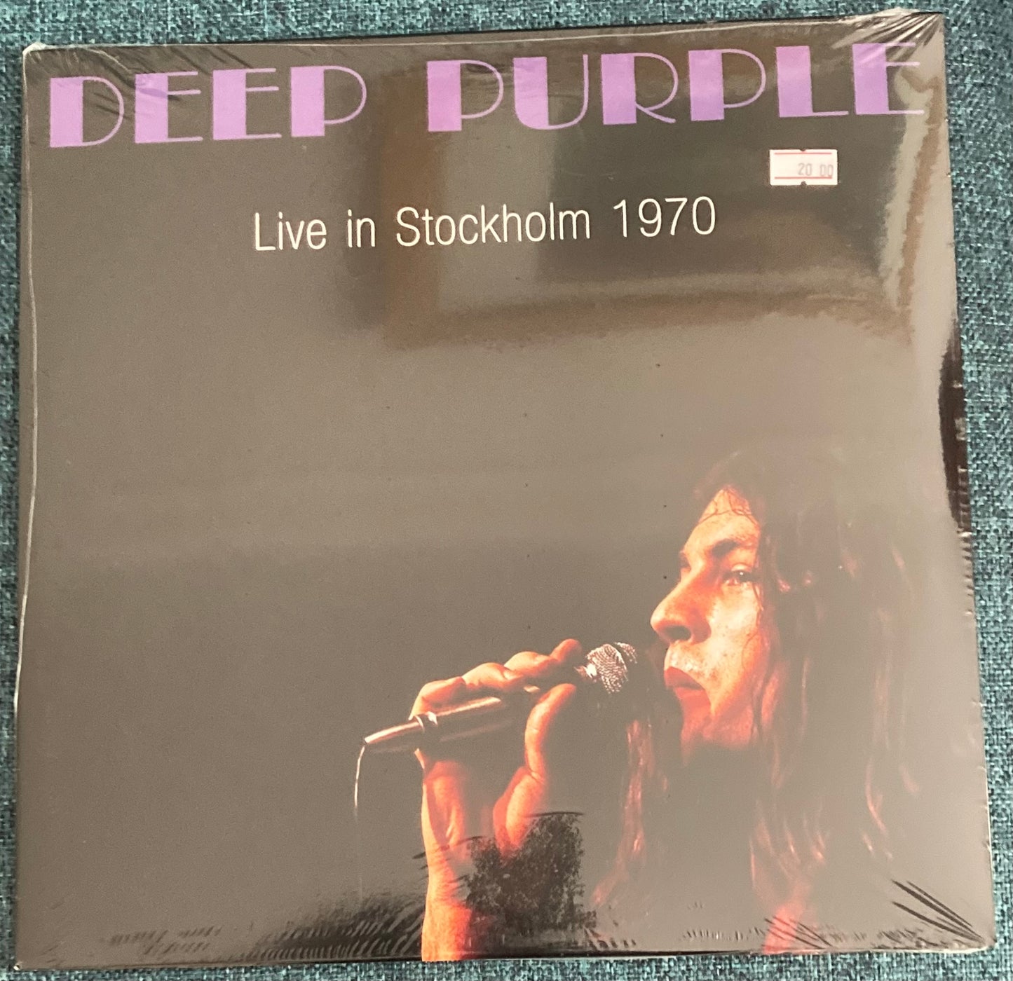 The front of 'Deep Purple Live in Stockholm 1970' on vinyl
