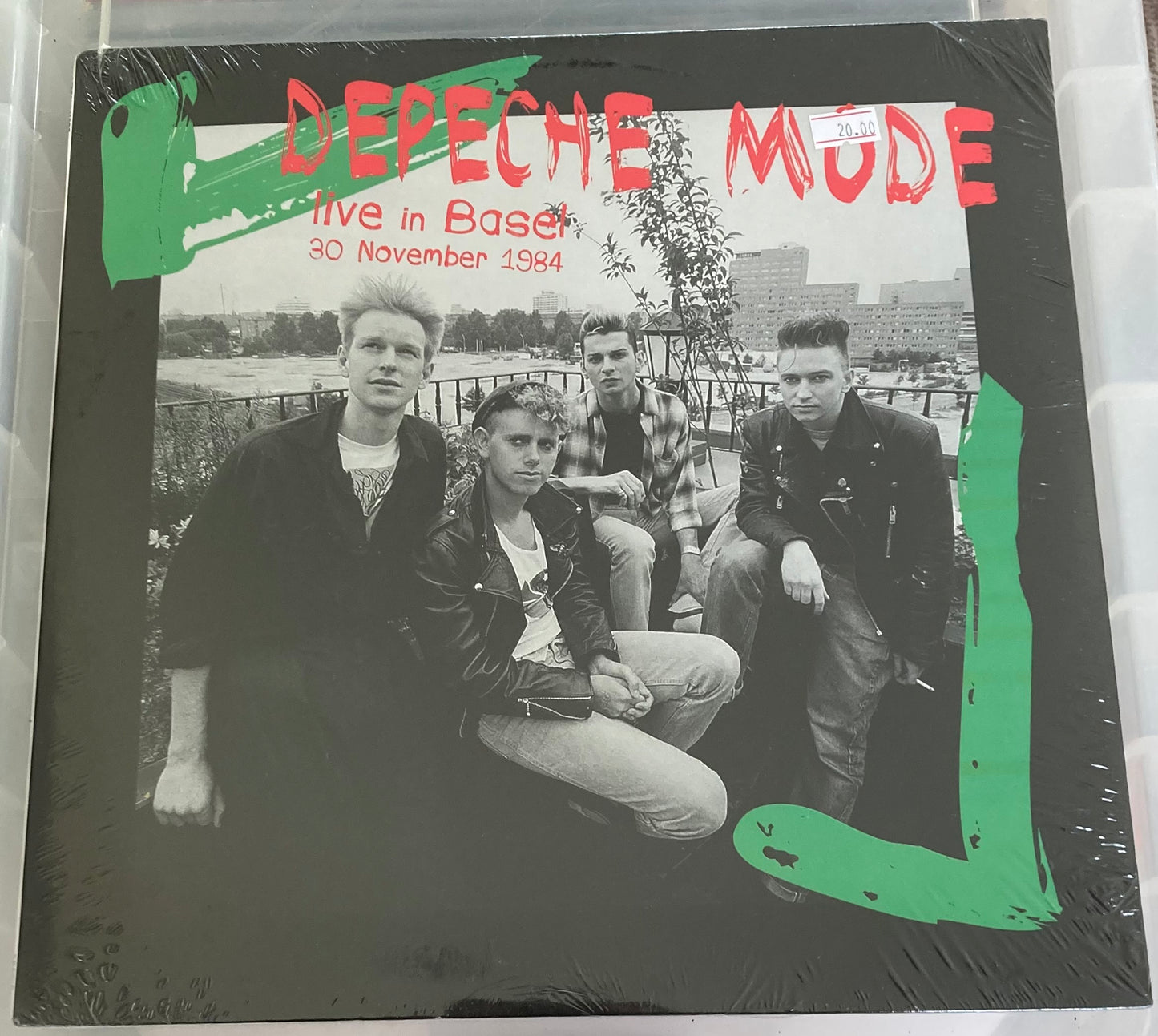 The front of 'Depeche Mode Live in Basel 30 November 1984' on vinyl