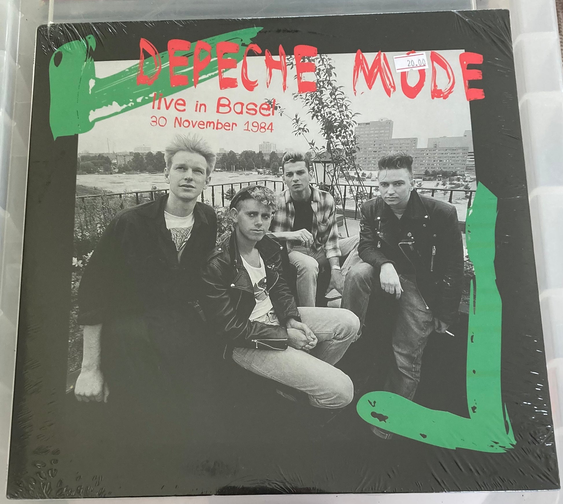 The front of 'Depeche Mode Live in Basel 30 November 1984' on vinyl