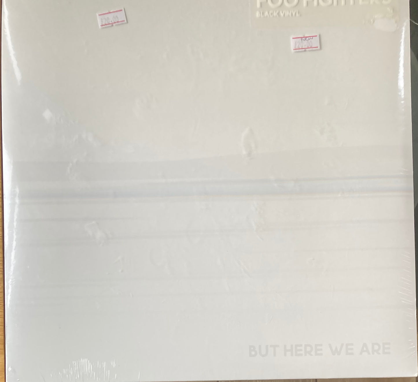 The front of 'Foo Fighters ...But Here We Are' on vinyl