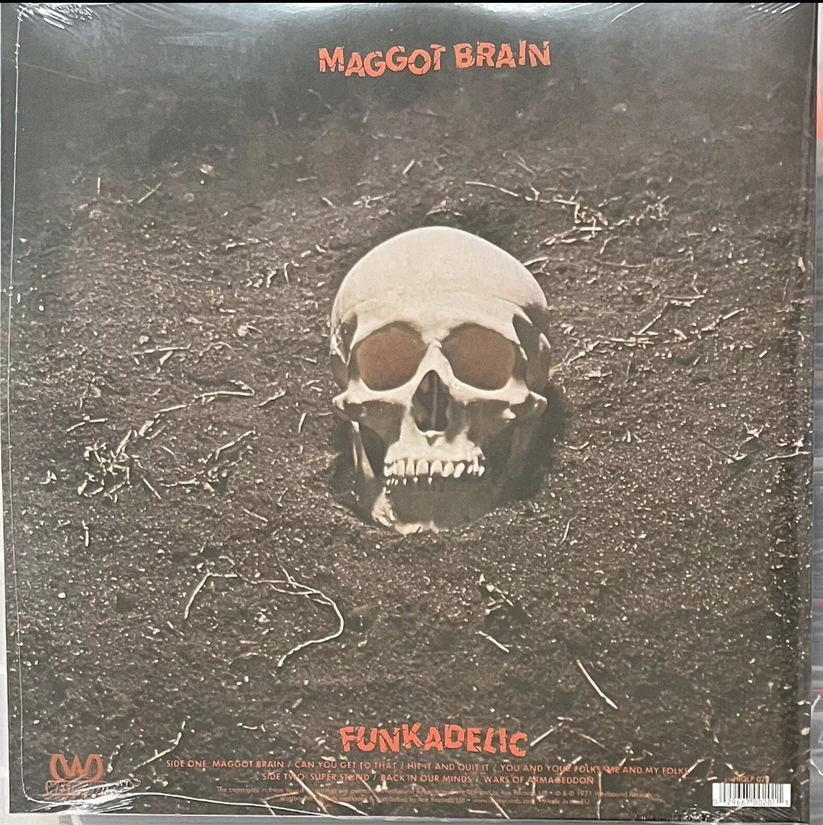 The back of 'Funkadelic Maggot Brain' on vinyl