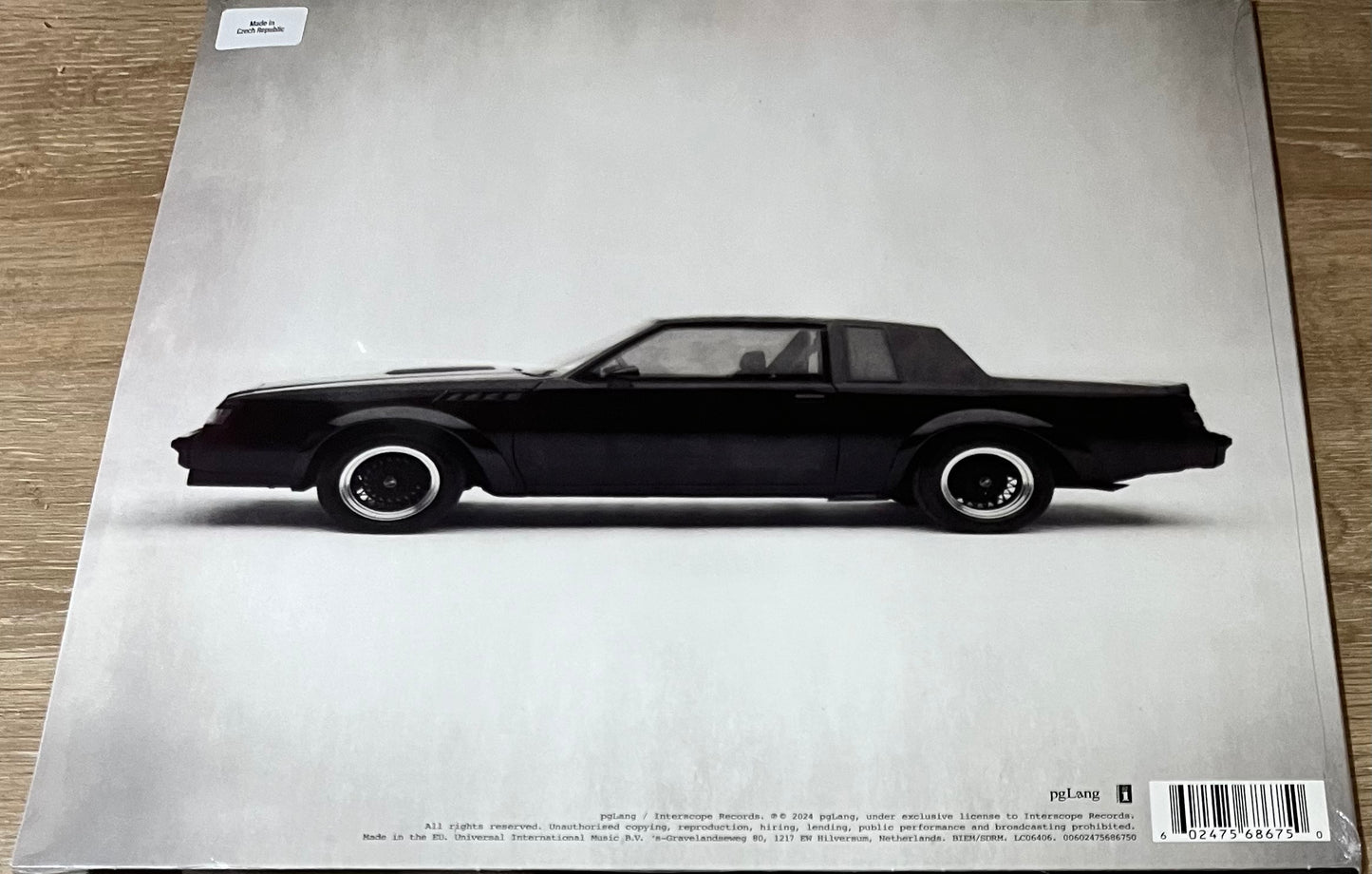 The back of 'Kendrick Lamar - GNX' on vinyl