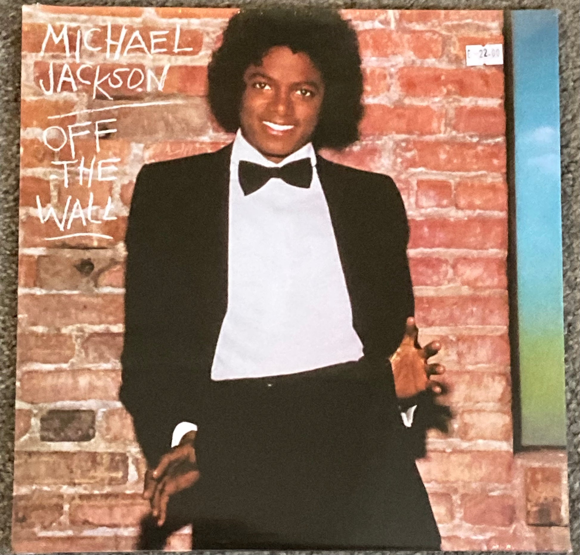 The front of 'Michael Jackson Off the Wall' on vinyl