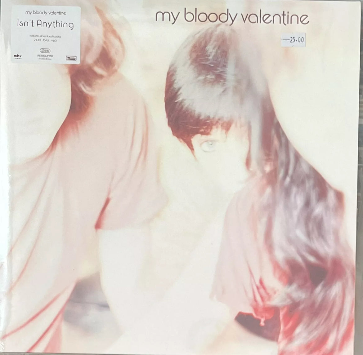 The front of 'My Bloody Valentine Isn’t Anything' on vinyl