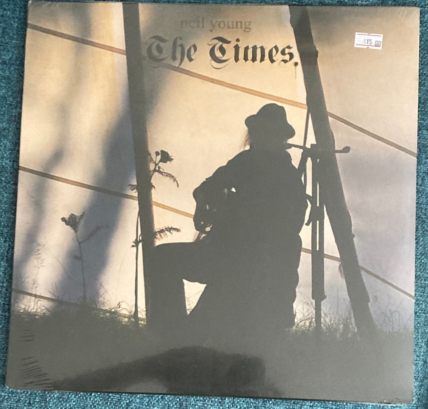 The front of 'Neil Young The Times' on vinyl