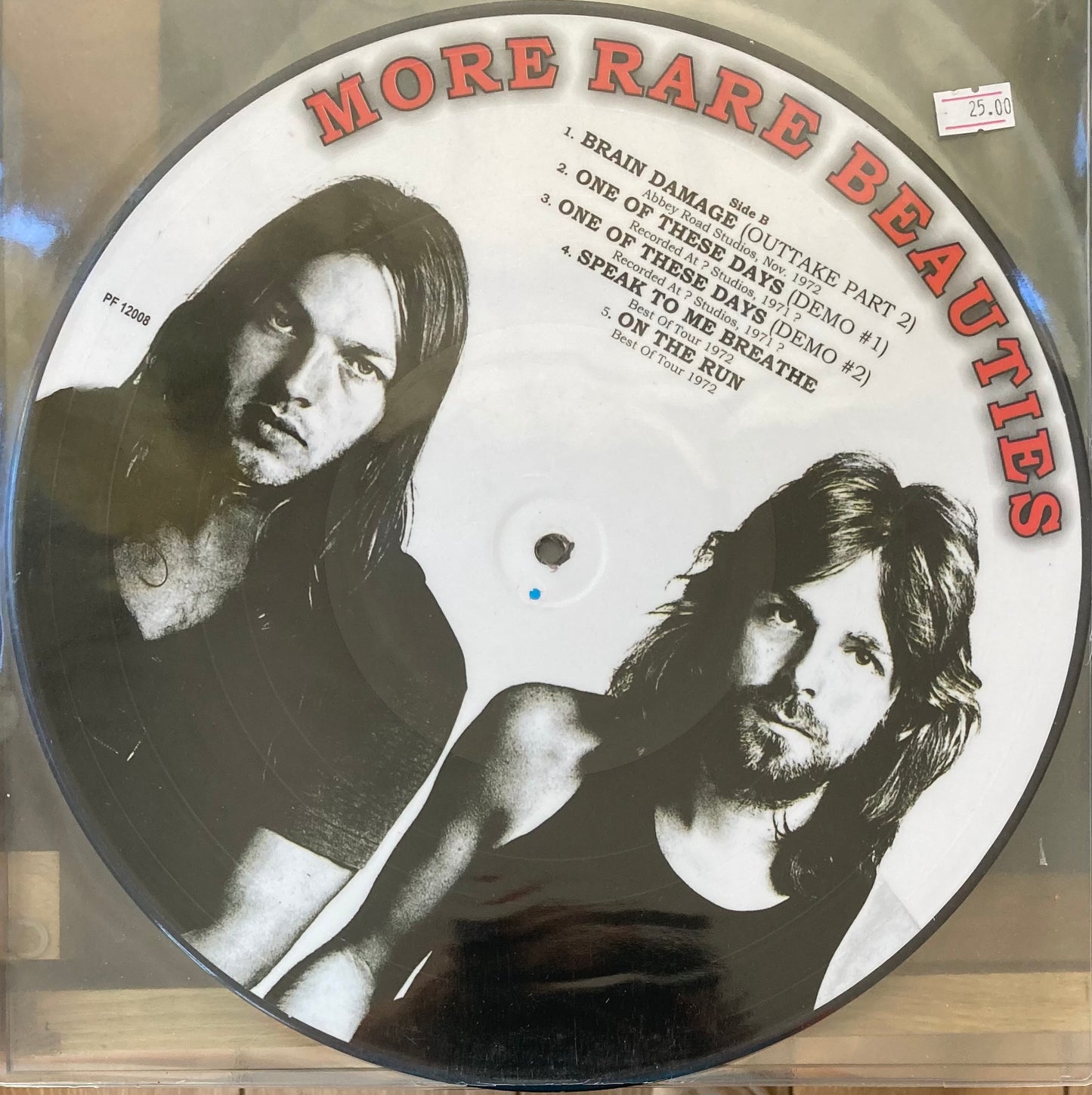 The back of ‘Pink Floyd - More Rate Beauties’ on vinyl