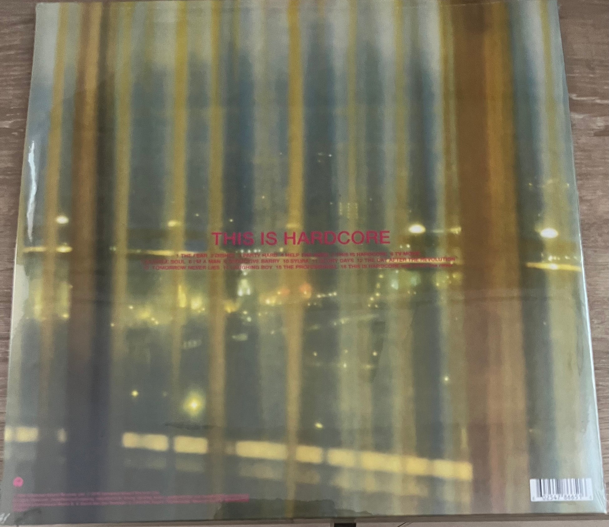 The back of 'Pulp This Is Hardcore' on vinyl