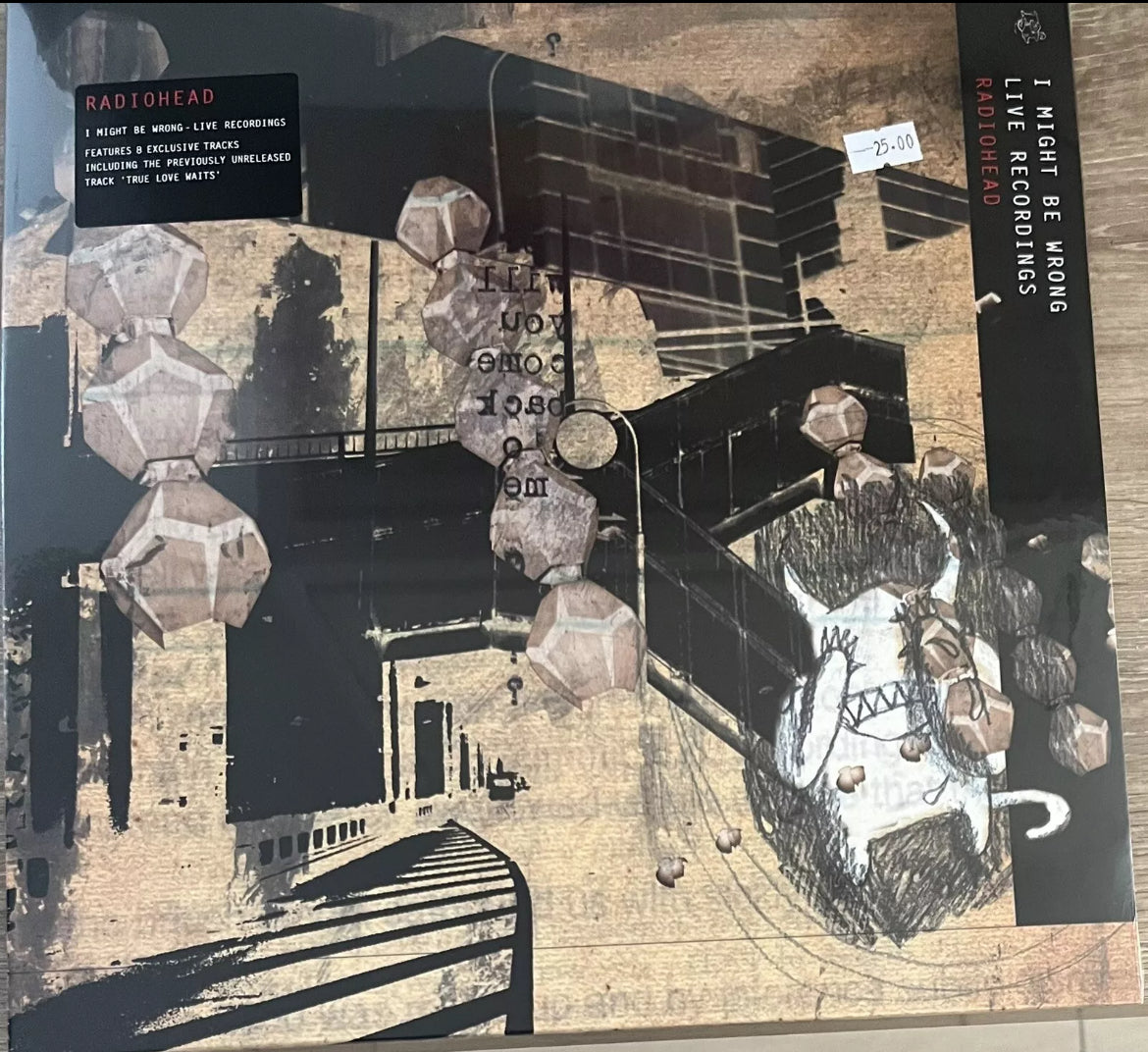 The front of 'Radiohead - I Might Be Wrong' on vinyl