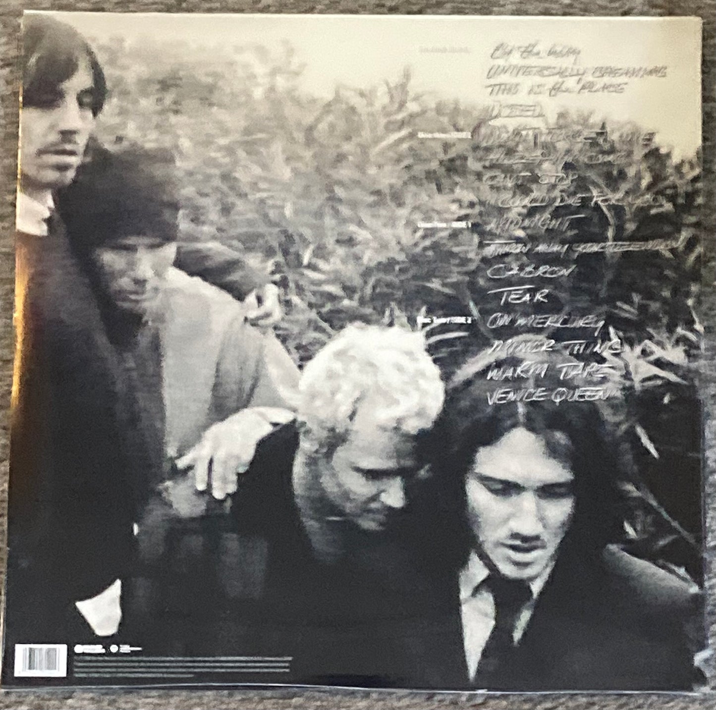 The back of 'Red Hot Chilli Peppers - By the Way' on vinyl