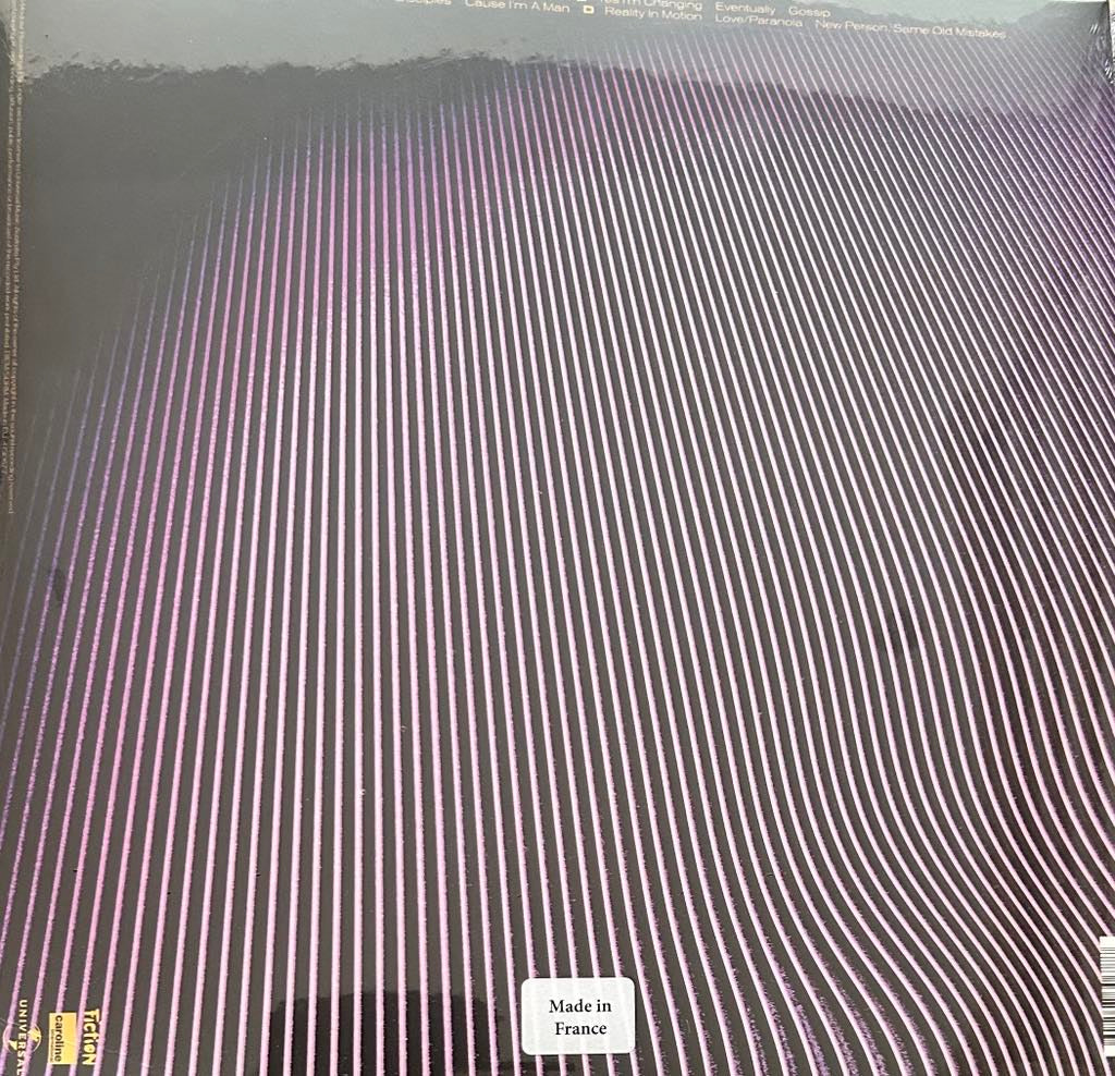 The back of 'Tame Impala Currents' on Vinyl