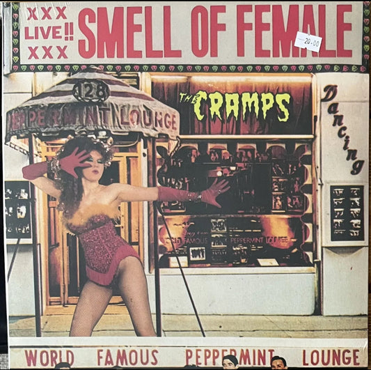 The front of 'The Cramps Smell of Female' on vinyl