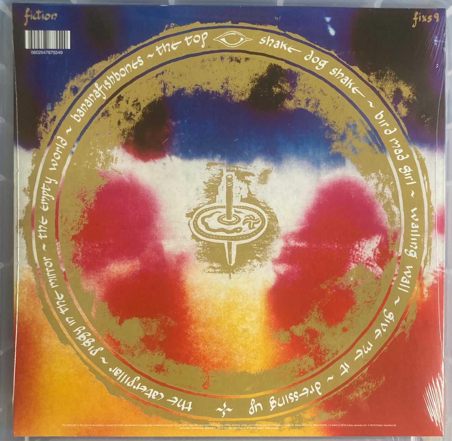 The back of 'The Cure - The Top' in vinyl