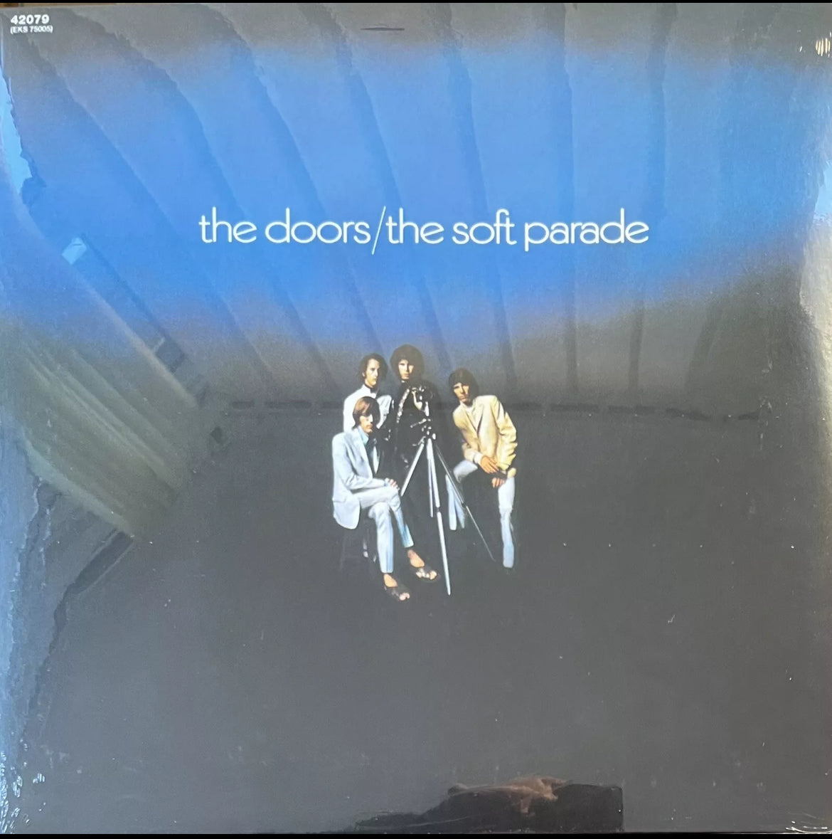 The front of 'The Doors the Soft Parade' on vinyl