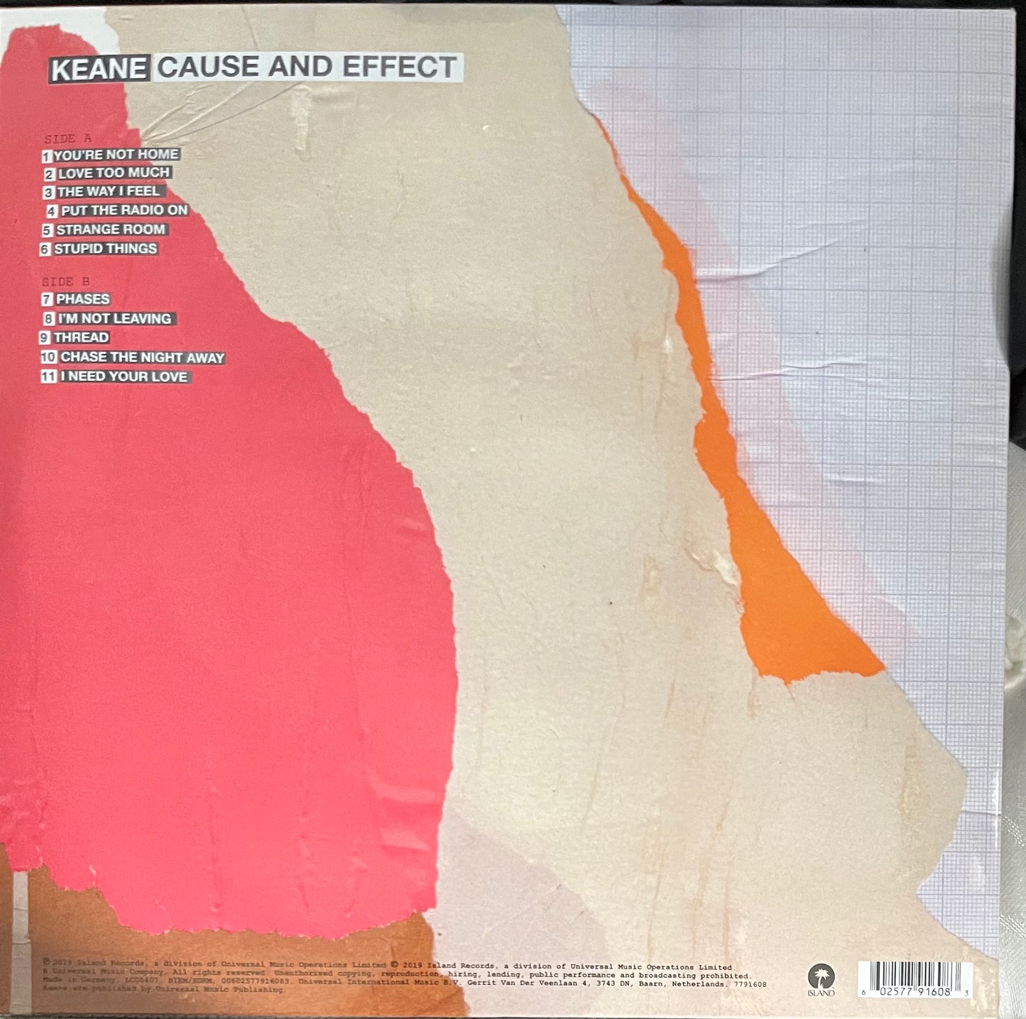 Benja Records | Keane Cause and Effect Vinyl LP