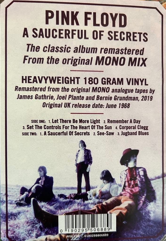 Benja Records | Pink Floyd A Saucerful of Secrets Mono Mix Vinyl LP