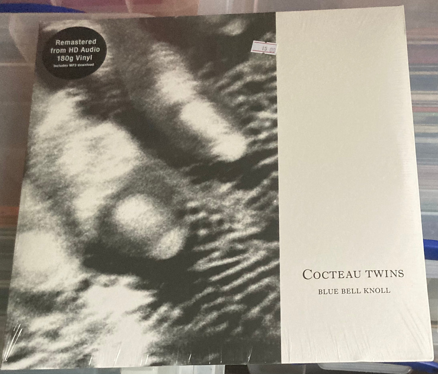 The front of 'Cocteau Twins - Blue Bell Knoll' on vinyl