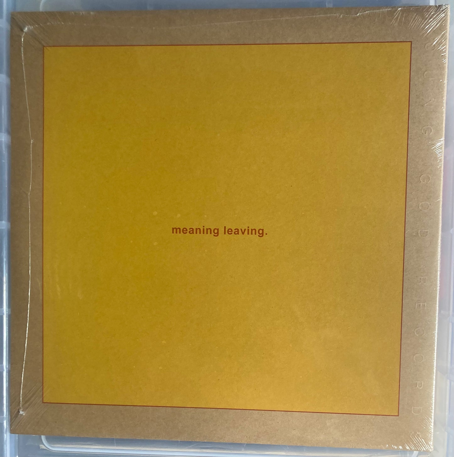 The back of 'Swans - Leaving Meaning.' on Vinyl
