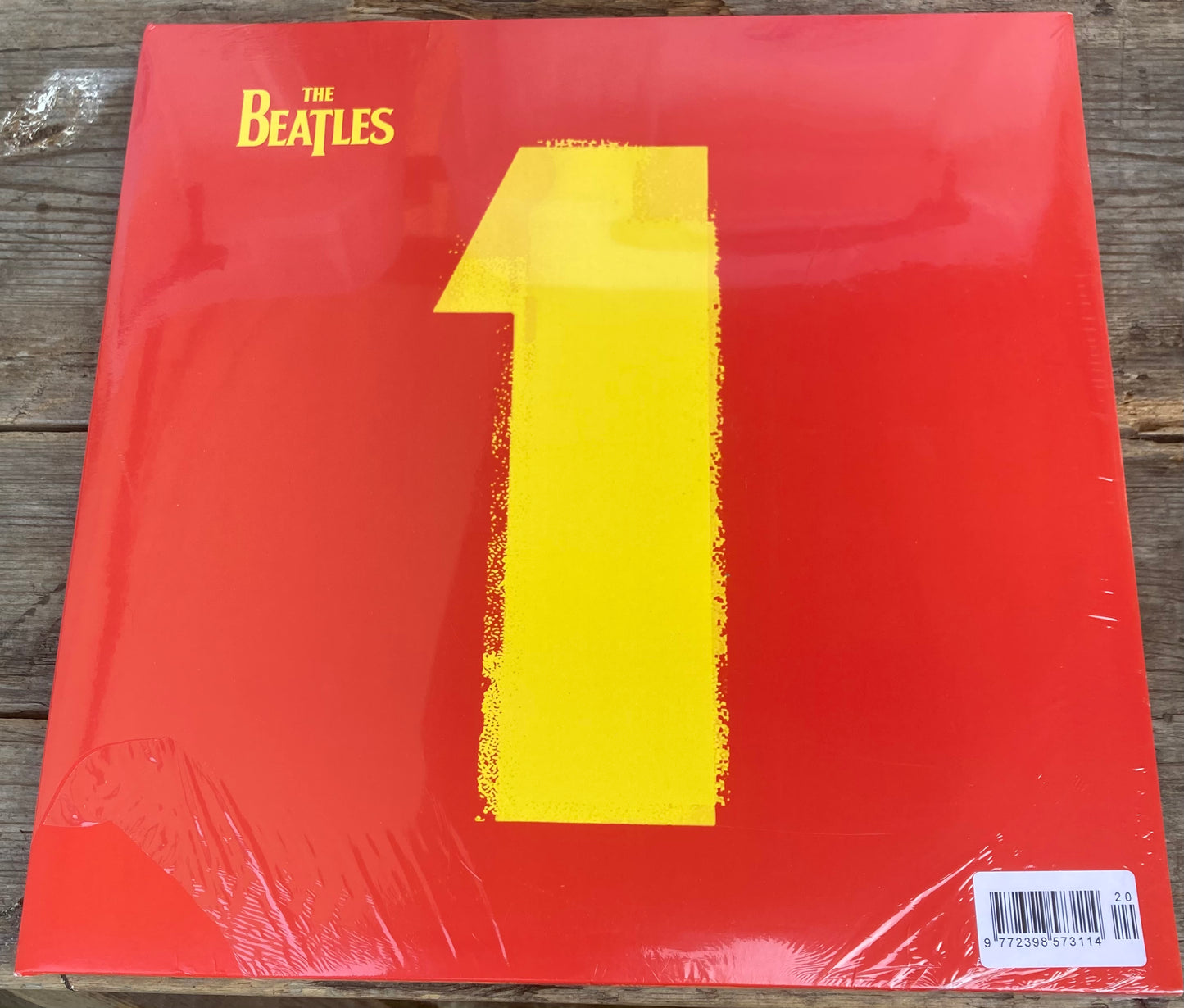 The front of 'The Beatles - 1' on vinyl