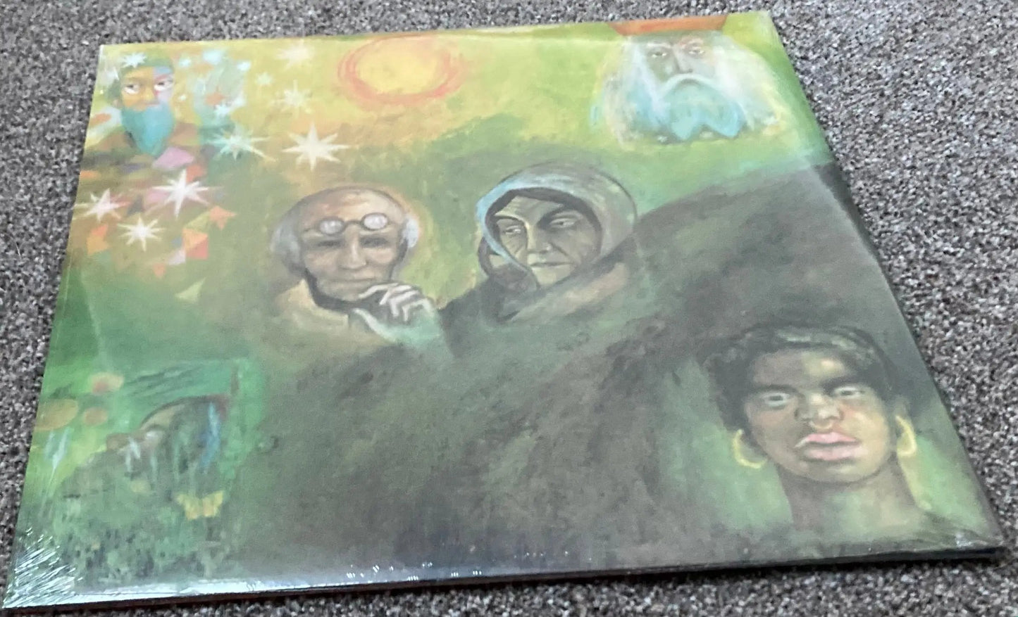 The back of ‘King Crimson - In the Wake of Poseidon’ on vinyl.