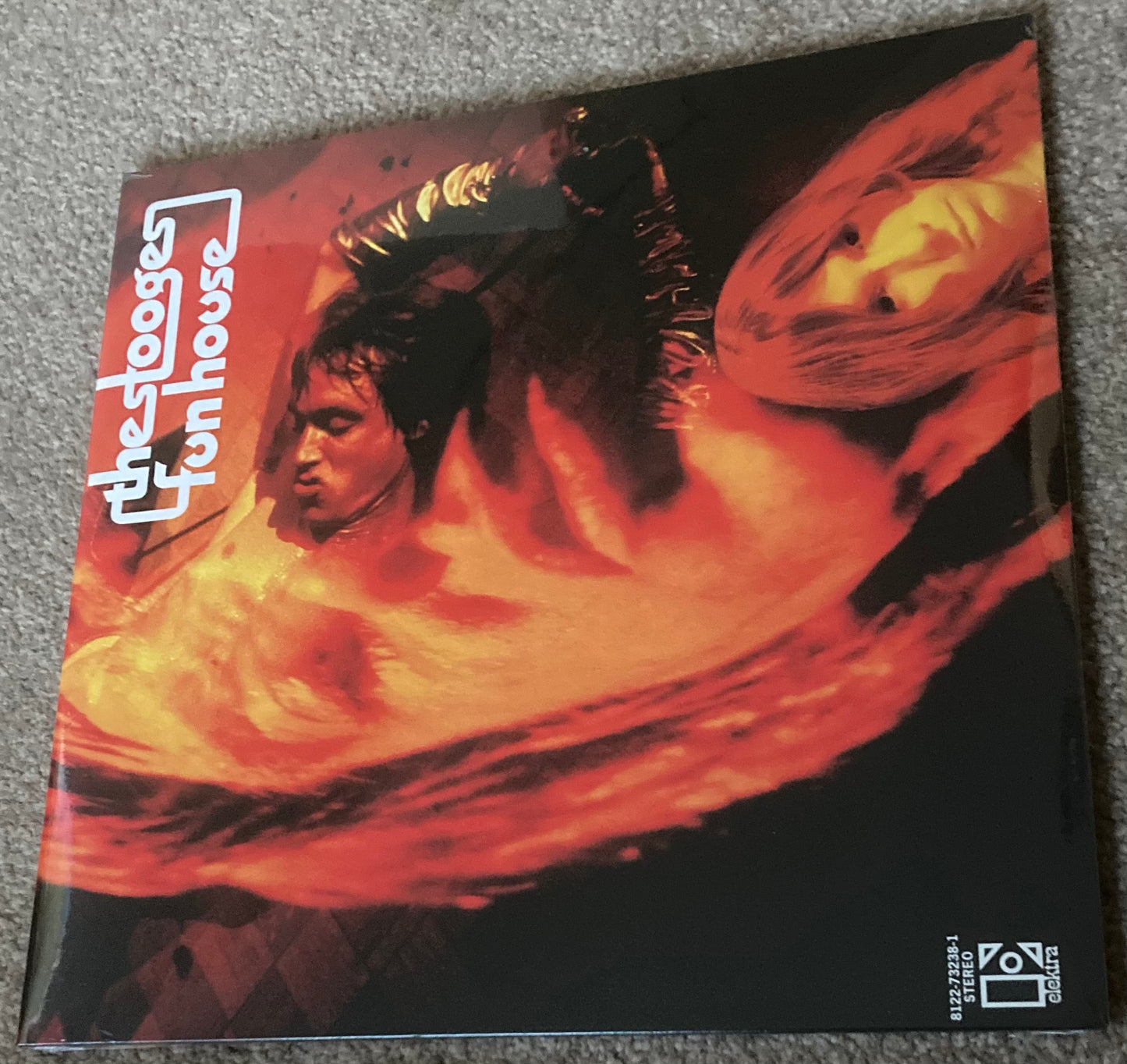 The front of the Stooges - Funhouse on vinyl.