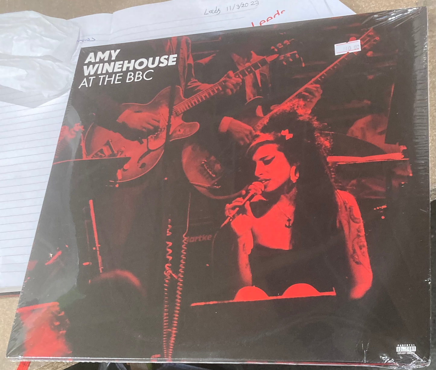 The front of ‘Amy Winehouse - At the BBC’ on vinyl