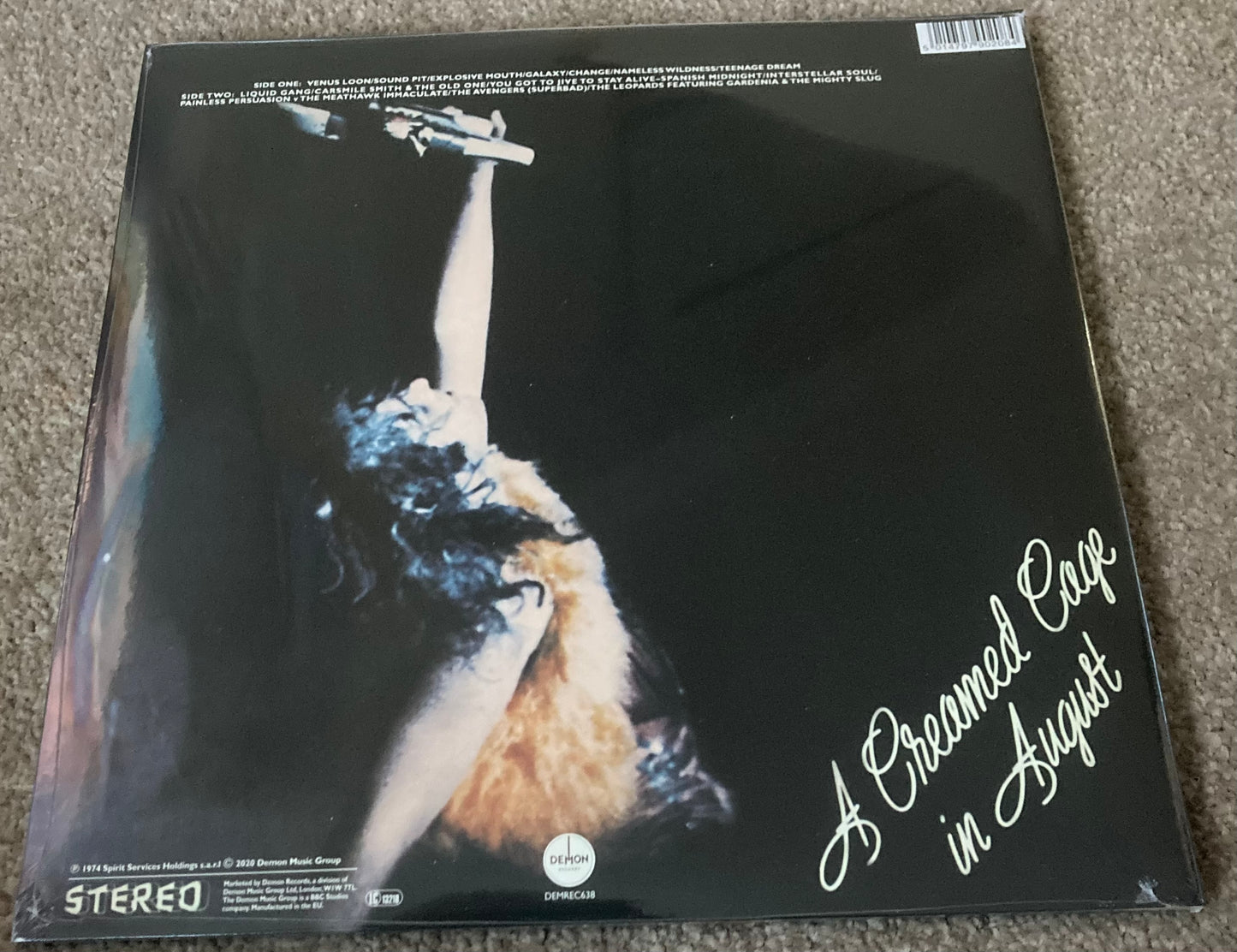 The back of ‘T. Rex - Zinc Alloy and the Riders of Tomorrow’ on Vinyl.