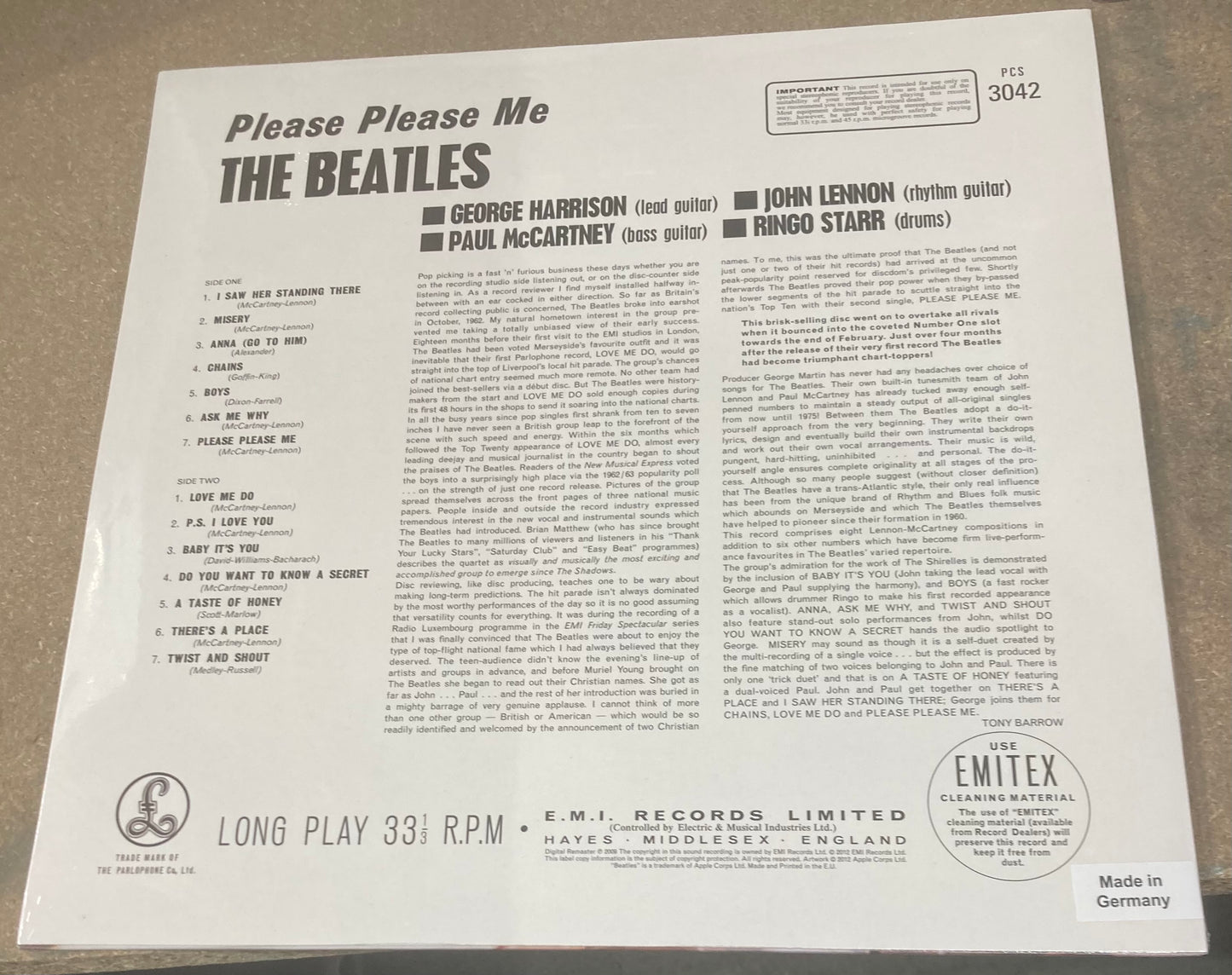 The Beatles - With the Beatles (Record LP Vinyl Album)