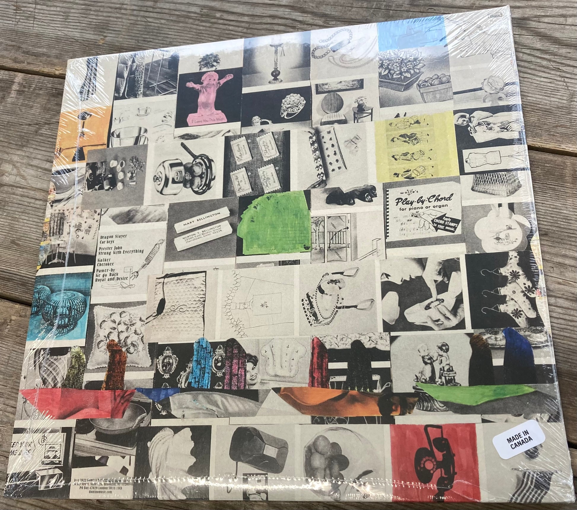 The back of ‘Animal Collective - Time Skiffs’ on vinyl