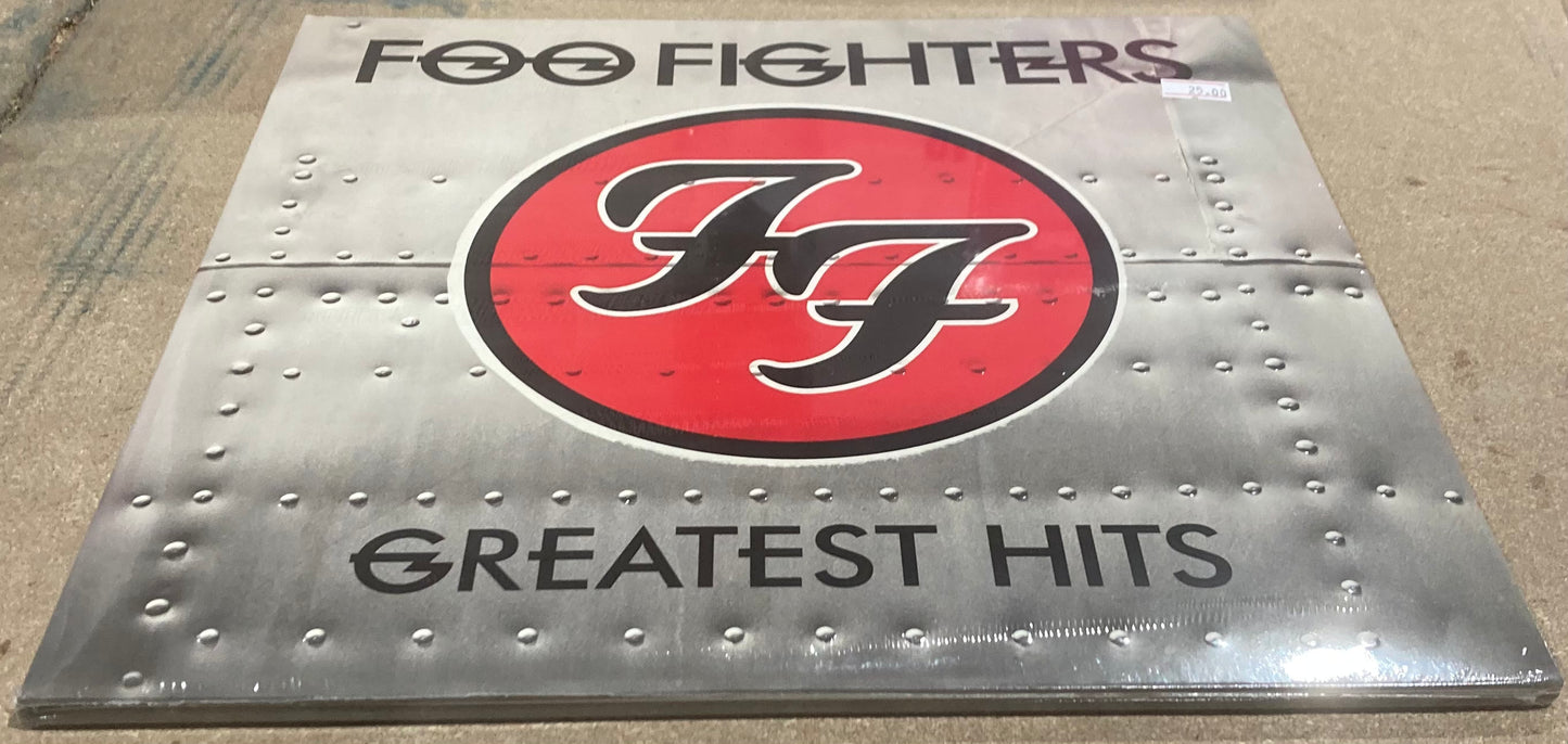The front of Foo Fighters’ Greatest Hits on vinyl