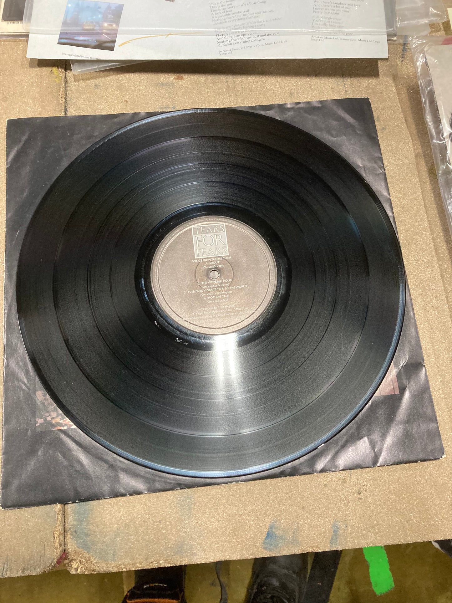 Tears for Fears - Songs From the Big Chair (Record LP Vinyl Album)