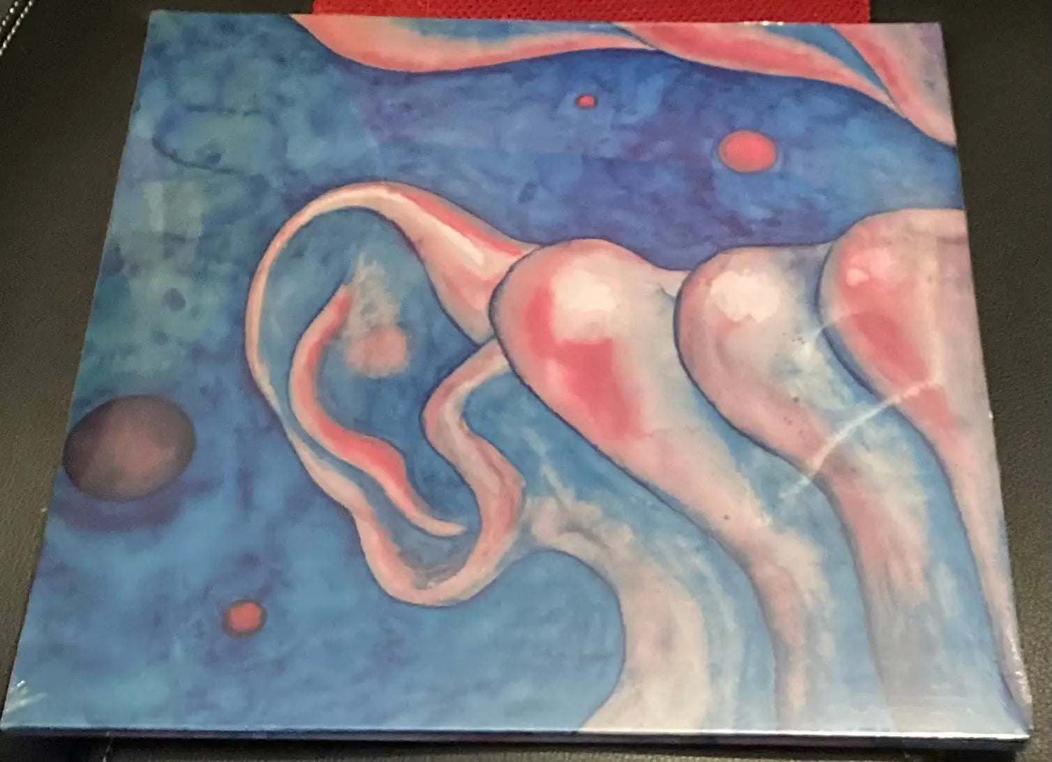 The back of ‘King Crimson - In the Court of the Crimson King’ on vinyl.