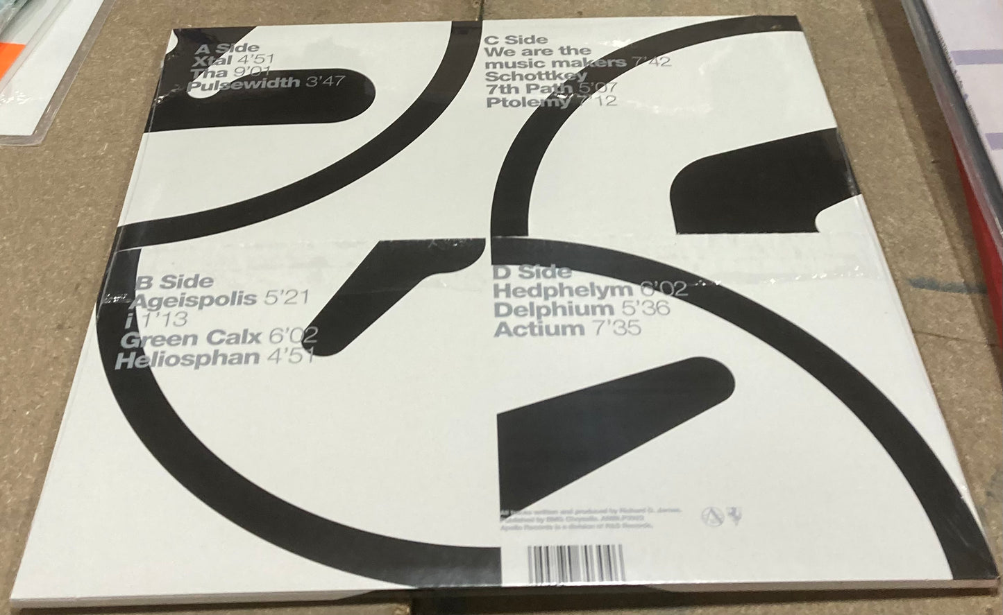 The back of Aphex Twin - Selected Ambient Works’85-‘92 on Vinyl
