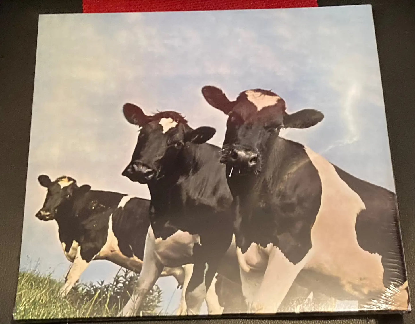 The back of Pink Floyd - Atom Heart Mother on vinyl.