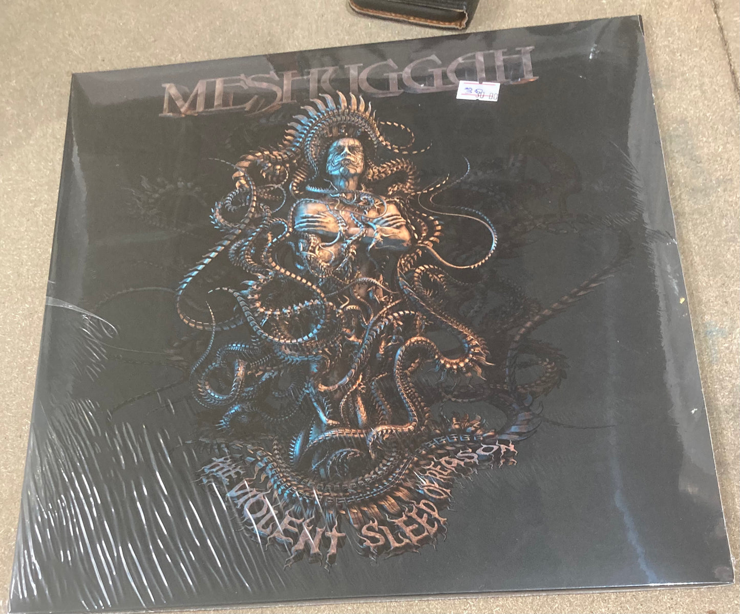 The front of ‘Meshuggah - The Violent Sleep of Reason’ on vinyl