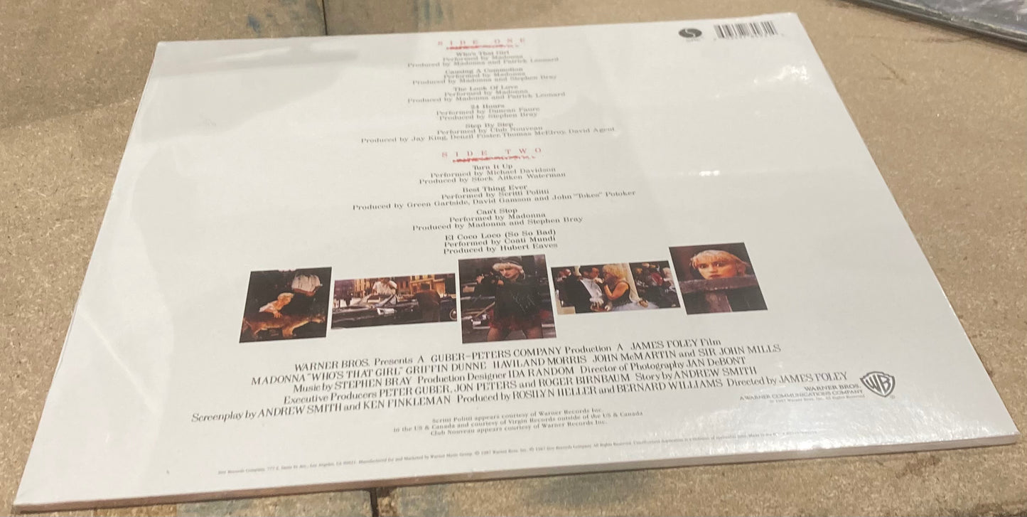 The back  for ‘Madonna - True Blue’ on Vinyl. It is in very good condition.