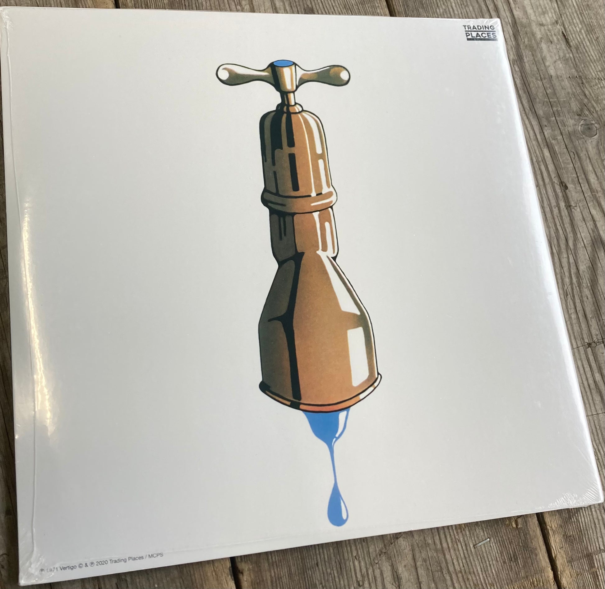 The back of Ben's Self-titled album in vinyl