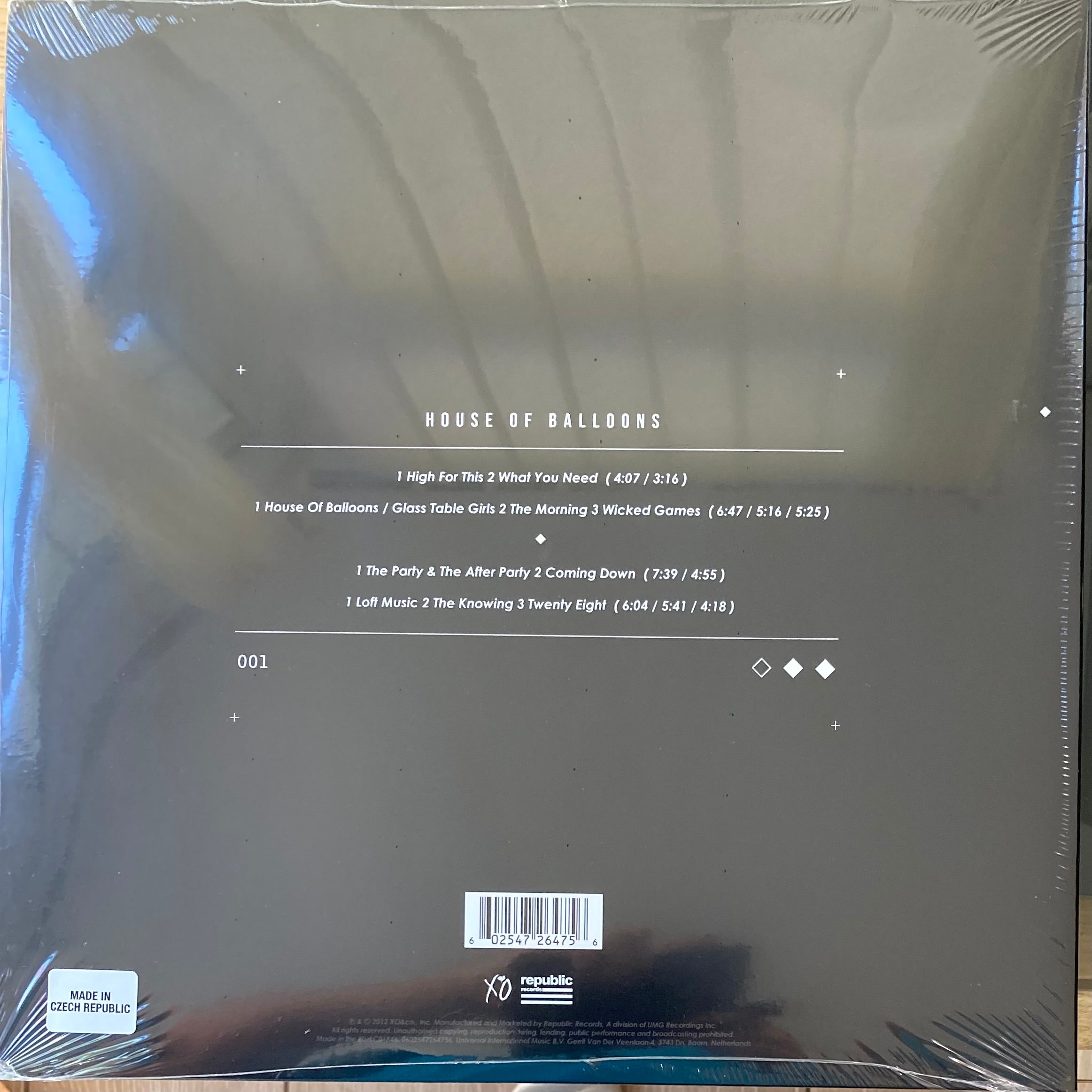 New Sealed The authentic Weeknd House of Balloons Vinyl Record LP