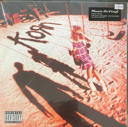 The front of ‘Korn self-titled album’ on vinyl