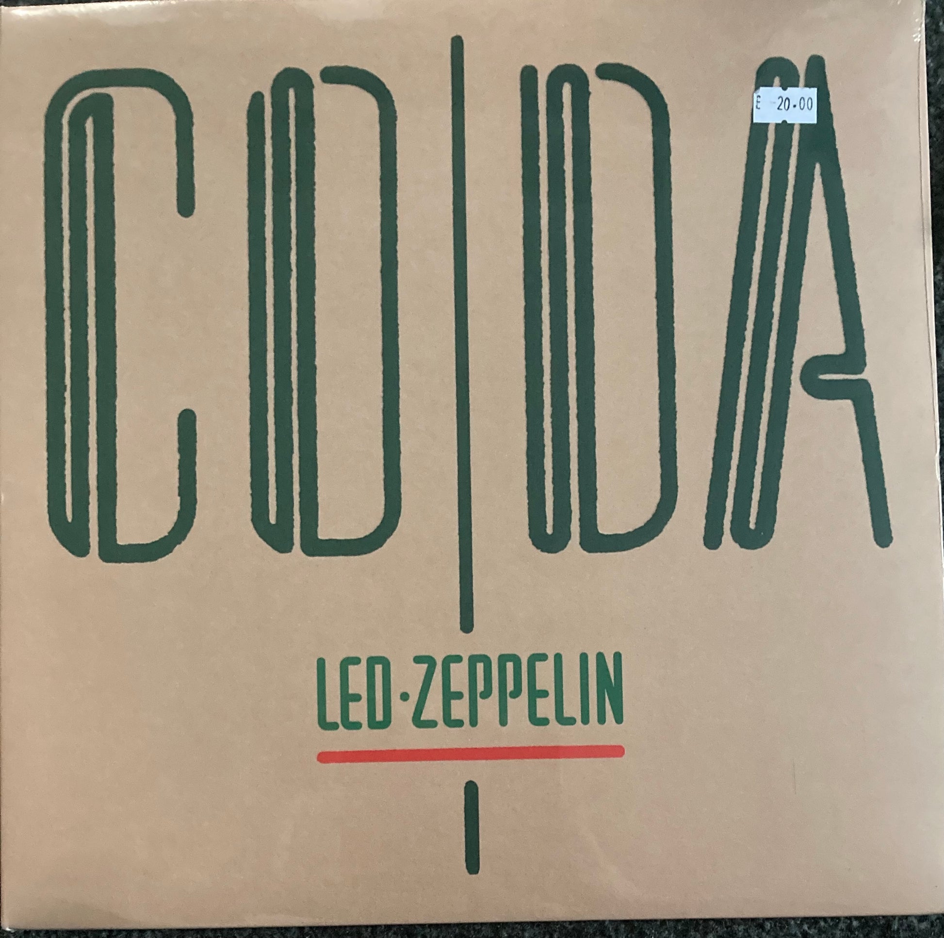 The front of ‘Led Zeppelin Coda’ on vinyl