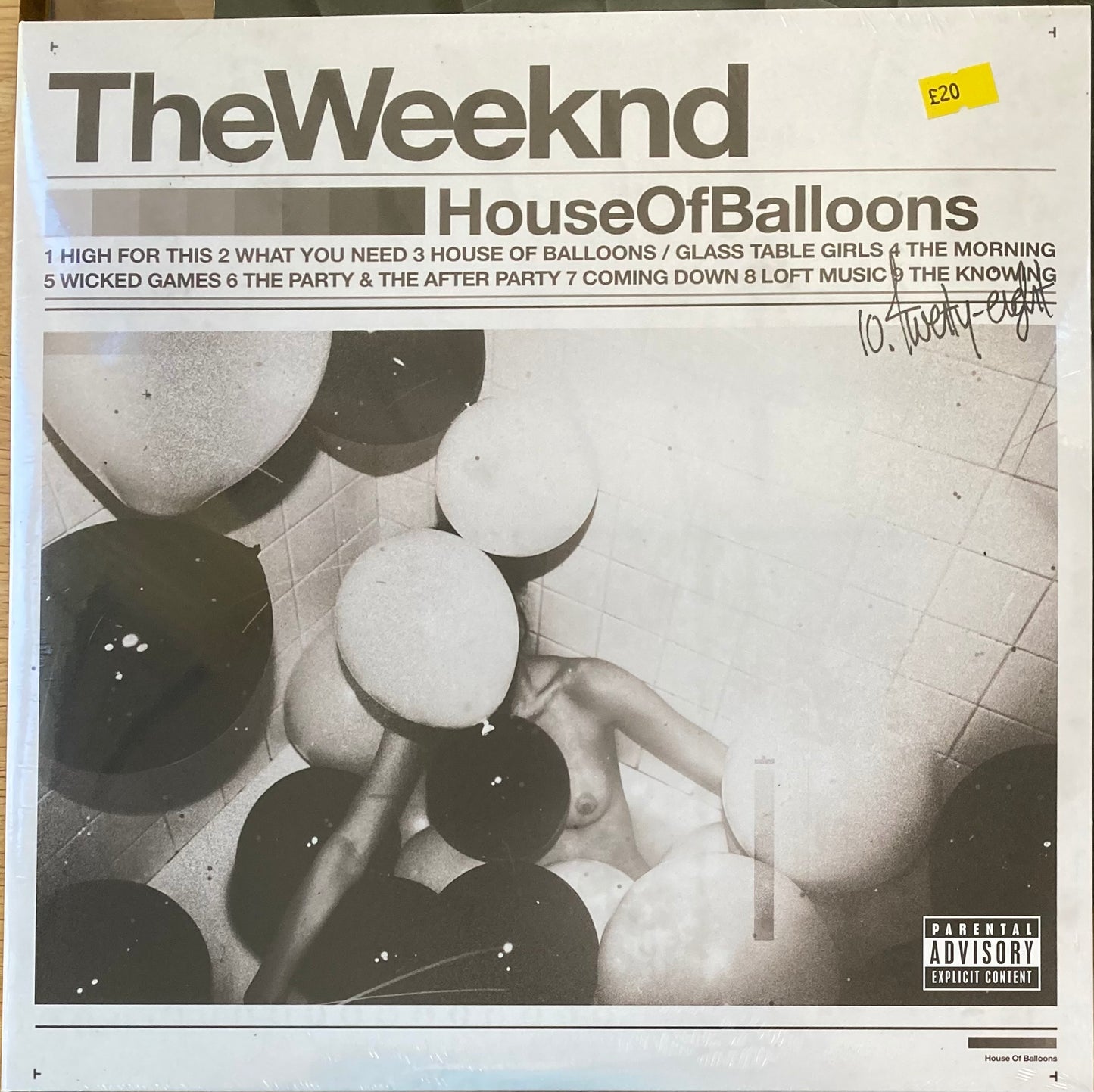 The front of ‘The Weeknd - House of Baloons’ on vinyl