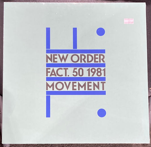 The front of 'New Order - Movement' on vinyl