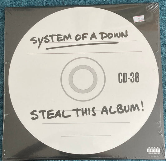 The front of 'System of a Down Steal This Album!' on vinyl