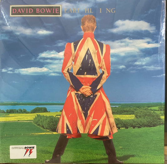 The front of ‘David Bowie - Earthlings’ on vinyl