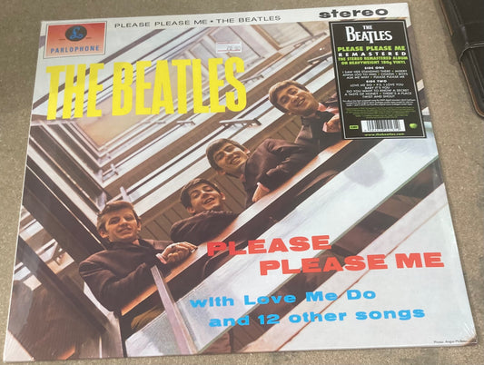The front of ‘The Beatles - Please Please Me’ on vinyl