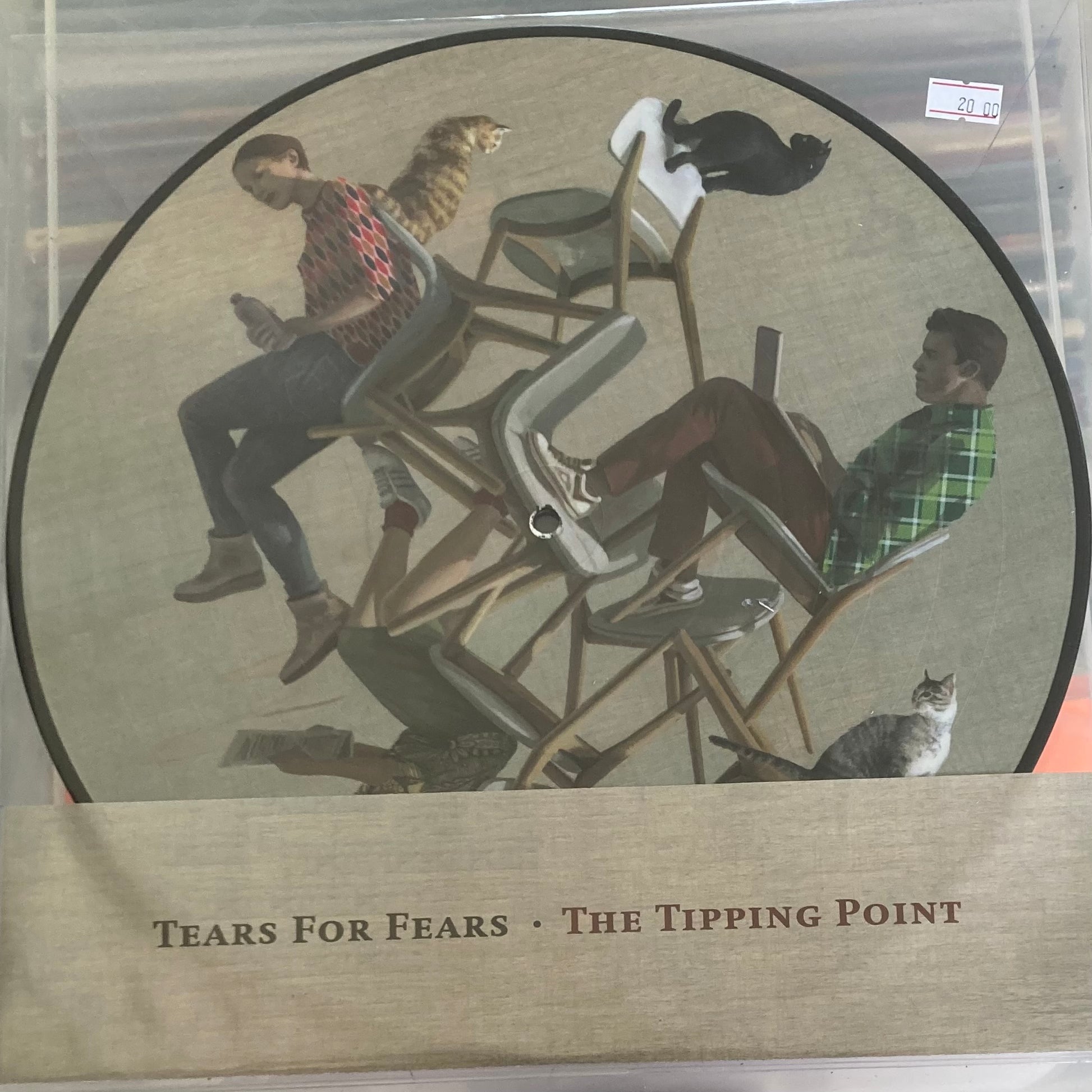 The front of 'Tears for Fears - The Tipping Point' on vinyl