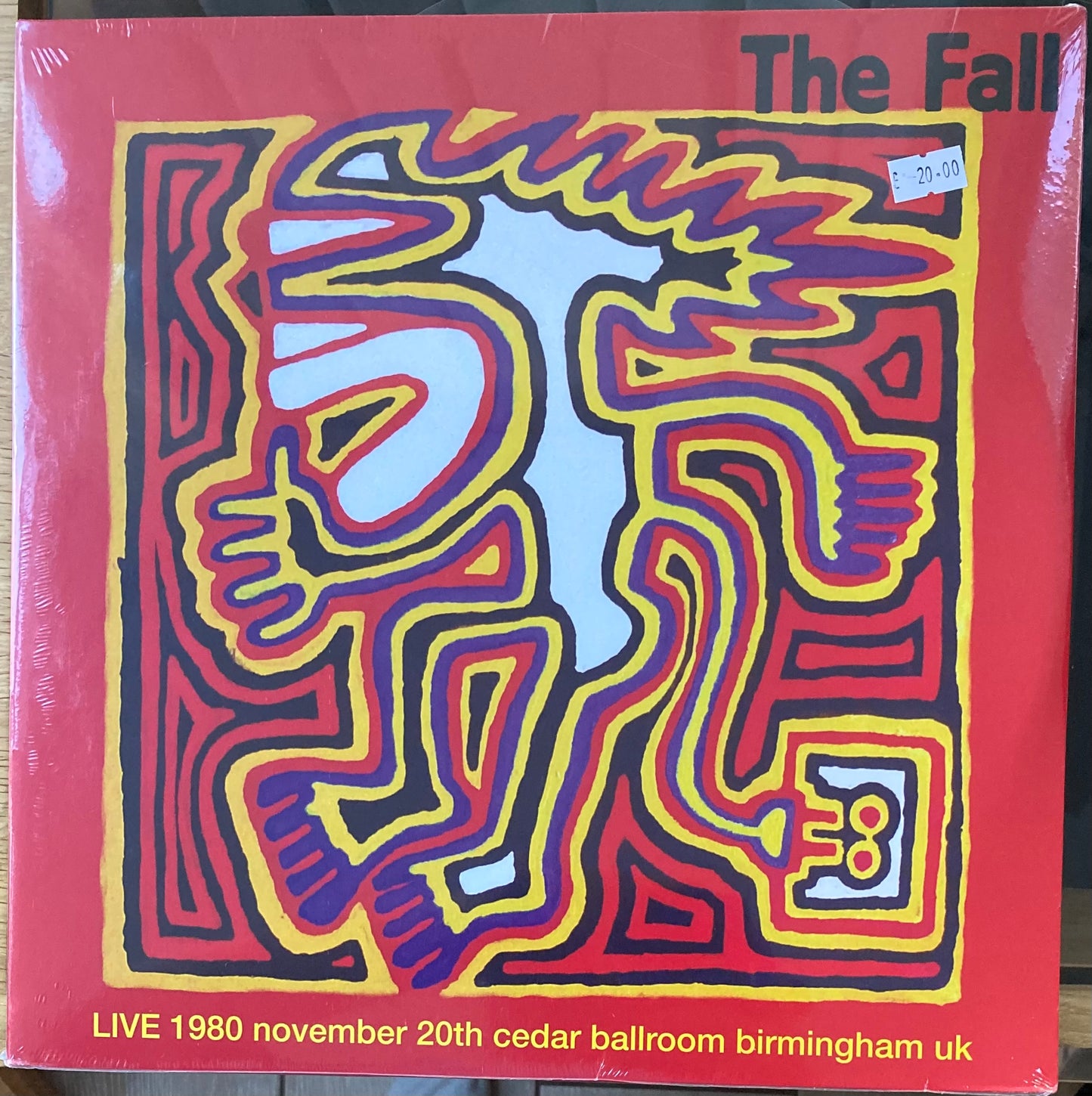 The front of ‘The Fall Live Birmingham 1980’ on vinyl.