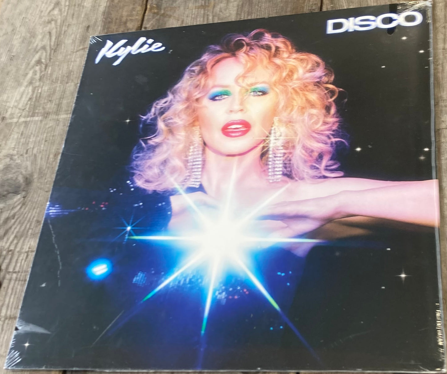 The front of ‘Kylie Minogue - Disco’ on vinyl.