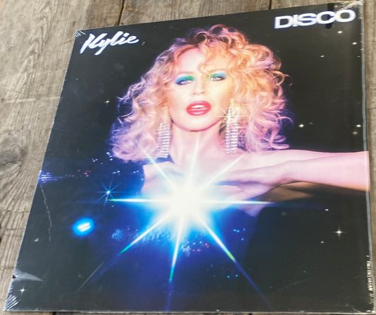 The front of ‘Kylie Minogue - Disco’ on vinyl.